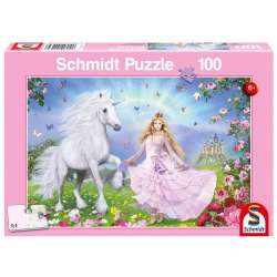 Puzzle 100 Księżniczka i jednorożec G3 - 1