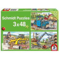 Puzzle 3x48 Pojazdy budowlane G3
