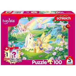 Puzzle 100 Magiczne jednorożce + figurka G3
