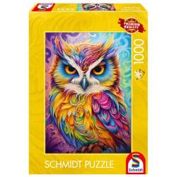 Puzzle PQ 1000 Kolorowa sowa G3