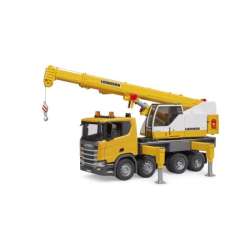 Scania Super 560R ciężarówka żółta z dźwigiem 03571 (BR-03571)