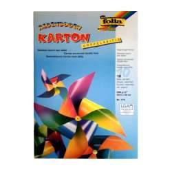 Karton tęczowy 200g gładki 10 arkuszy - 1