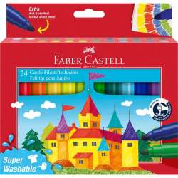 Flamastry Jumbo Zamek 24 kolory FABER CASTELL - 1