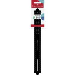 Linijka Dots czarna 30cm - 1