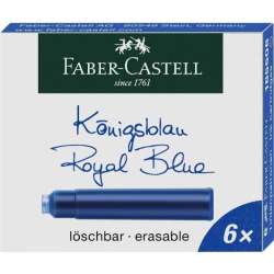 Naboje krótkie niebieskie 6szt FABER CASTELL
