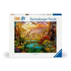 Puzzle 2D: Świat dinozaurów 500el
