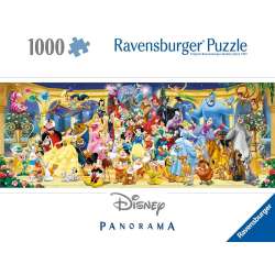 Puzzle 1000 Panorama Postacie Disney - 1