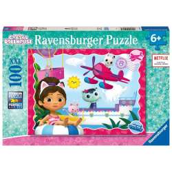 Puzzle dla dzieci 2D: Koci Domek Gabi 100el - 1