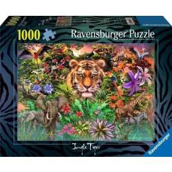Puzzle 1000 Tygrys w ogrodzie - 1