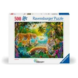 Puzzle 2D: Rodzina Tygrysów 500el - 1