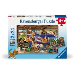 Puzzle dla dzieci 2D: Mechanicy w akcji 2x24el