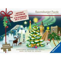 Kalendarz adwentowy puzzlowy 24x54el