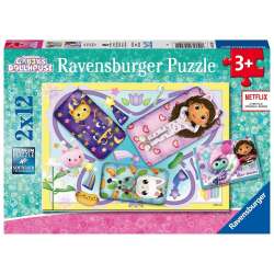 Puzzle dla dzieci 2x12 Koci Domek Gabi (GXP-884311) - 1