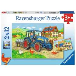 Puzzle 2x12el Ciężka praca 076161 RAVENSBURGER p12 (RAP 076161)
