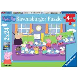Puzzle 2x24 Świnka Peppa i cała klasa (RAP 090990) - 1