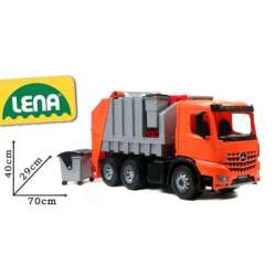 LENA Śmieciarka Mercedes szara 02165 (5-02165) - 1