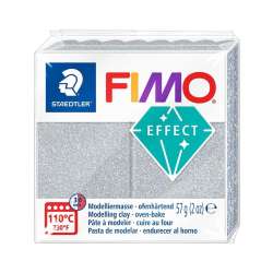 Masa termoutwardzalna Fimo 57g srebrny błyszczący - 1