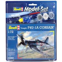 Model do sklejania 1:72 63983 Vought F4U-1D CORSA. Revell +3 farbki, pędzelek, klej (REV-63983)