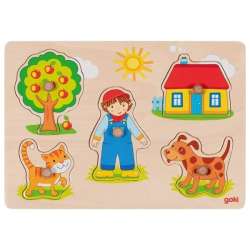 Puzzle z uchwytami Kot, pies i inne zwierzęta - 1