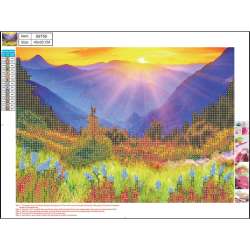 Mozaika diamentowa 5D 30x40cm Mountains 89756 - 1