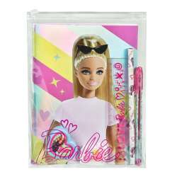 Zestaw przyborów szkolnych w saszetce Barbie 7el - 1