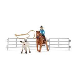 Schleich 42577 Kowbojki i łapanie na lasso Farm World (SLH 42577) - 1