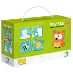 Puzzle 12x2 Gdzie żyją zwierzęta? (DOP 300117) - 1