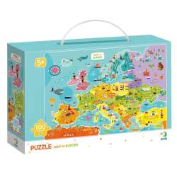 Puzzle 100 Mapa Europy (DOP 300124)