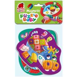 Miękkie magnetyczne puzzle Lew i Hipopotam (RK5020-04) - 1