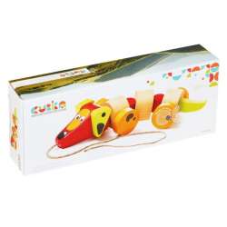 PROMO Pies Jamnik do ciągnięcia na sznurku drewniany 13623 Cubika (LE3623) - 1