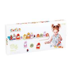 PROMO Drewniana nawlekanka krasnoludki 13654 Cubika (LE3654) - 1