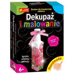 Handmade - Dekupaż i malowanie. Różowe kwiaty (4823076121594) - 1