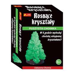 Rosnące kryształy. Puszysta choinka zielona