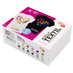 Farby do tkanin Heart 20ml 12 kolorów - 1