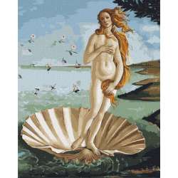 Malowanie po numerach z ramą 40x50cm Narodziny Wenus (KHO4824) - 1