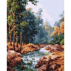 Malowanie po numerach - Karpacka fontanna 40x50cm