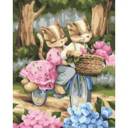 Malowanie po numerach z ramą 40x50cm Romantyczna podróż (KHO2417)