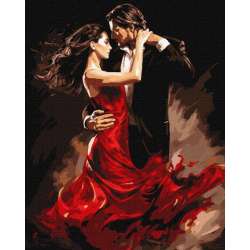 Malowanie po numerach - Tango miłości 40x50cm