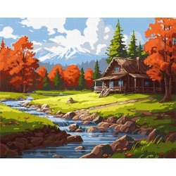 Malowanie po numerach z ramą 40x50cm Miejsce inspiracji (KHO6337) - 1