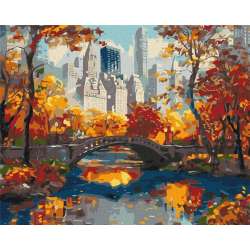 Malowanie po numerach - Złoty park 40x50cm