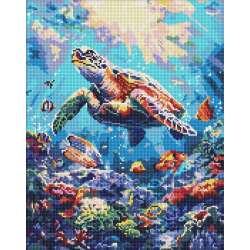 Diamentowa mozaika - Morski spokój 40x50cm - 1