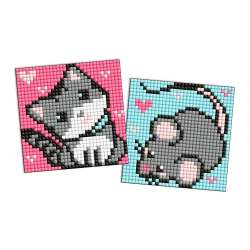 Diamentowa mozaika Kids naklejka - Szarzy.. 9x9cm