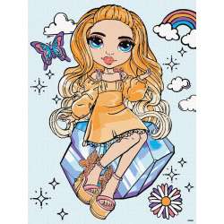 Malowanie po numerach - Rainbow High Poppy Rowan - 1