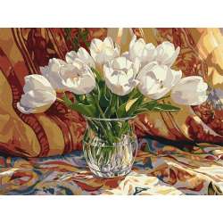 Malowanie po numerach - Tulipanowy spokój 30x40cm - 1