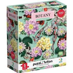 Puzzle Hard-S Botanika: Kwiaty lotosu i ryby