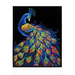 Diamond Dotz - Adults Flocked Neon Peacock