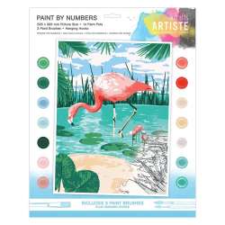 Malowania po numerach - Tropical flamingo - 1