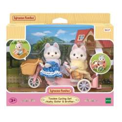 Sylvanian Families Tandem Pieski Husky na rowerze zestaw z figurkami 5637 (05637)