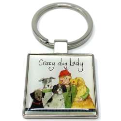 Brelok do kluczy K29 Crazy Dog Lady Psiara - 1