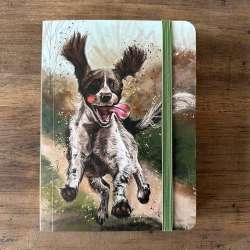 Notatnik z gumką A6 SCN35 Pies Spaniel - 1